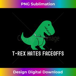 Hockey Dinosaur T-Rex Funny Hates Faceoffs Love - Innovative PNG Sublimation Design - Tailor-Made for Sublimation Craftsmanship