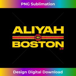 aliyah boston text stack - indiana basketball tank top - crafted sublimation digital download - reimagine your sublimation pieces