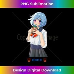 Anime s For Girls Women Who Love Bubble Tea Anime - Minimalist Sublimation Digital File - Immerse in Creativity with Every Design