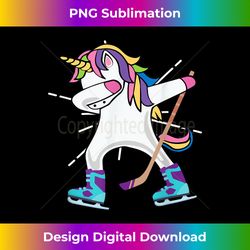 Dabbing Unicorn With A Hockey Stick Unicorn Sports - Crafted Sublimation Digital Download - Elevate Your Style with Intricate Details