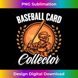 baseball card collector trading cards sports baseball lover tank top - sophisticated png sublimation file - crafted for sublimation excellence