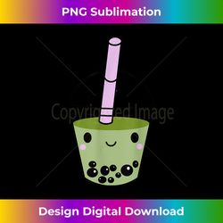 cute kawaii bubble tea tshirt boba matcha tea lover gift - contemporary png sublimation design - channel your creative rebel