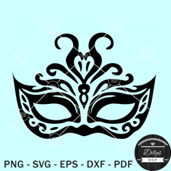 Masquerade mask SVG, carnival mask SVG, mardi gras mask SVG
