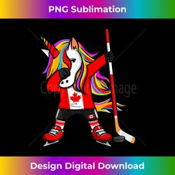 Dabbing Unicorn Canada Ice Hockey Lovers Jersey Winter Sport - Sleek Sublimation PNG Download - Crafted for Sublimation Excellence