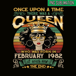 Queen Was Born In February 1982 PNG, Happy Birthday PNG, Birthday Queen PNG