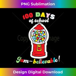 100 Days of School Gumball Bubblegum Machine Teacher Student - Timeless PNG Sublimation Download - Ideal for Imaginative Endeavors