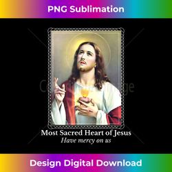 Heart of Jesus Catholic Quote - Chic Sublimation Digital Download - Craft with Boldness and Assurance