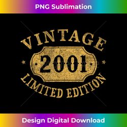 22 years old 22nd Birthday Anniversary Best Limited 2001 - Luxe Sublimation PNG Download - Lively and Captivating Visuals