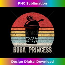 Boba Princess Bubble Milk Tea Gift For Women Girls Kids - Eco-Friendly Sublimation PNG Download - Channel Your Creative Rebel