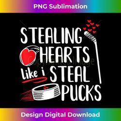 Funny Stealing Hearts Pucks Valentine's Day Hockey - Minimalist Sublimation Digital File - Pioneer New Aesthetic Frontiers