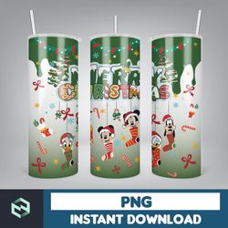 3D Inflated Christmas Tumbler Wrap Design Download PNG, 20 Oz Digital Tumbler Wrap PNG Digital Download (12)