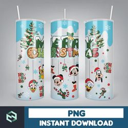 3D Inflated Christmas Tumbler Wrap Design Download PNG, 20 Oz Digital Tumbler Wrap PNG Digital Download (15)
