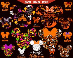 Halloween Mickey And Friends Svg Bundle, Trick Or Treat Svg, Spooky Vibes Svg, Disney Halloween Family Trip Svg