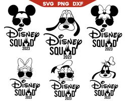 Disney Squad Svg, Mickey And Friends, Disney Family Vacation Svg, Vacay Mode Svg, Magical Kingdom Svg, Svg