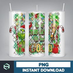 3D Inflated Christmas Tumbler Wrap Design Download PNG, 20 Oz Digital Tumbler Wrap PNG Digital Download (38)