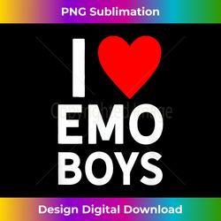 Love Emo Boys Heart Trendy Egirl Eboy GF Aesthetic Vibe - Bespoke Sublimation Digital File - Striking & Memorable Impressions