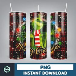 3D Inflated Christmas Tumbler Wrap Design Download PNG, 20 Oz Digital Tumbler Wrap PNG Digital Download (51)