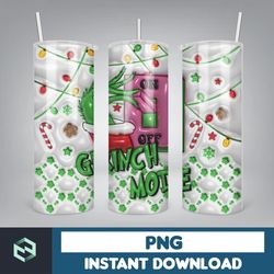 3D Inflated Christmas Tumbler Wrap Design Download PNG, 20 Oz Digital Tumbler Wrap PNG Instant Download (16)