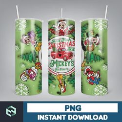 3D Inflated Christmas Tumbler Wrap Design Download PNG, 20 Oz Digital Tumbler Wrap PNG Instant Download (37)