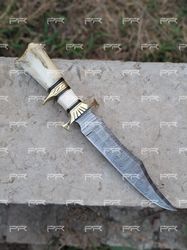 Damascus Steel Hunting Knives - Custom Handmade knife - Hand Forged Damascus