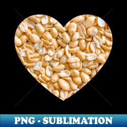 Salted Peanuts Snack Food Heart Photograph - Aesthetic Sublimation Digital File - Bring Your Designs to Life