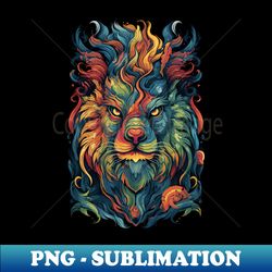 Zoomorphic Beasts - Lion - Modern Sublimation PNG File - Boost Your Success with this Inspirational PNG Download