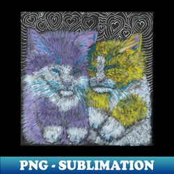 Cuddling kittens - Elegant Sublimation PNG Download - Perfect for Creative Projects