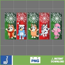 Christmas Family Shirt Design Png, Blue Dog Family Png, Christmas Cartoon Png, Christmas Magical Sublimation (10)
