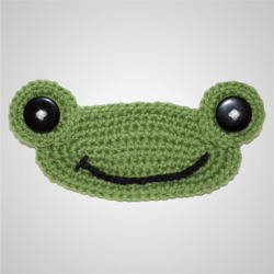 Frog Mask Mates Ear Saver Crochet pattern, digital file PDF, digital pattern PDF