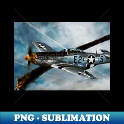 P51 Mustang - Retro PNG Sublimation Digital Download - Instantly Transform Your Sublimation Projects