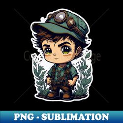SteamPunk Baby Farmer - Creative Sublimation PNG Download - Perfect for Creative Projects