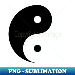 Yin Yang - Retro PNG Sublimation Digital Download - Transform Your Sublimation Creations