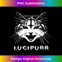 Lucipurr Satanic Cat with Inverted Upside Down Cross - Timeless PNG Sublimation Download - Animate Your Creative Concepts