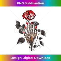 skeleton hand red rose flower graphic tees men women - timeless png sublimation download - crafted for sublimation excellence