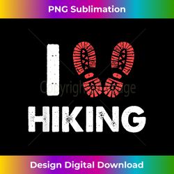 I Love Hiking Boots Heart Gift for Hikers Campers Walkers - Bohemian Sublimation Digital Download - Elevate Your Style with Intricate Details