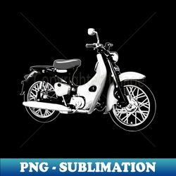 1958 honda super cub motorcycle graphic - digital sublimation download file - transform your sublimation creations