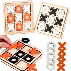 Interest Chess Board Game Table Set For Boys Girls Tic Tac Toe Birthday Gifts Brain Game Toys For Kids 6-8