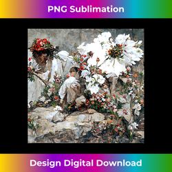 Beautiful Vintage Wildflower Floral Flower Print For Women - Futuristic PNG Sublimation File - Immerse in Creativity with Every Design