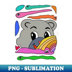bear face and snakes - exclusive sublimation digital file - instantly transform your sublimation projects