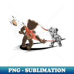 metal bear vs wood bear - decorative sublimation png file - add a festive touch to every day