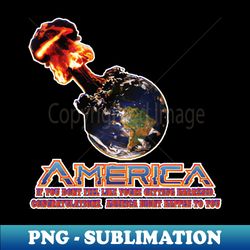 America as seen from a downtrodden American - Premium Sublimation Digital Download - Enhance Your Apparel with Stunning Detail