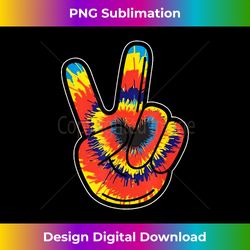 Peace Hand Tie Dye Finger Freedom Hippie Flower Child - Timeless PNG Sublimation Download - Tailor-Made for Sublimation Craftsmanship