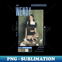 Chill Kill Wendy Red Velvet - Instant Sublimation Digital Download - Stunning Sublimation Graphics