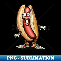 Hot Dog Dude - Vintage Sublimation PNG Download - Enhance Your Apparel with Stunning Detail
