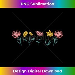 Vintage Inspired Botanical Flower Gardener Naturalist Flower - Eco-Friendly Sublimation PNG Download - Pioneer New Aesthetic Frontiers