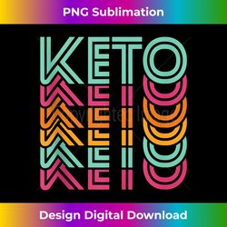 Keto Retro Vintage Funny Ketones Ketosis Ketogenic Diet Tank Top - Sublimation-Optimized PNG File - Chic, Bold, and Uncompromising