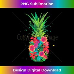 Pineapple Aloha Beaches Flowers Hawaii Summer Gifts Tank Top - Sublimation-Optimized PNG File - Immerse in Creativity with Every Design
