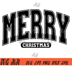 Merry Christmas SVG, Retro Christmas SVG