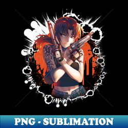 Criminal Conflicts LAGOON Anime T-Shirt Reflecting Characters Battles in a Chaotic World - Vintage Sublimation PNG Download - Transform Your Sublimation Creations
