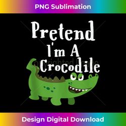 Pretend I'm A Crocodile Lazy Funny Halloween Costume Party Tank Top - Vibrant Sublimation Digital Download - Striking & Memorable Impressions